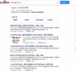 我site域名时,出现的很多网页全部都不是我的,而且前面2页都是垃圾网页,后面第三页才算我网站的内容,